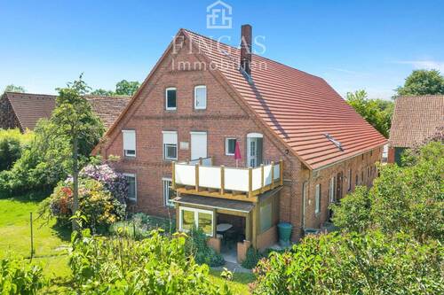 Außenansicht Rückseite - 1 Zimmer Bauernhaus, Landhaus zum Kaufen in Wiedensahl