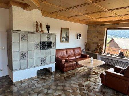 Wohnzimmer - 5 Zimmer Einfamilienhaus zum Kaufen in Sigmarszell