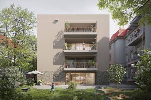 Rückansicht - Etagenwohnung mit 80,30 m&sup2; in Leipzig zum Kaufen