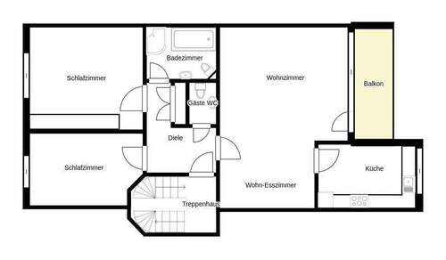 ETW 4 - zweites OG rechts - 