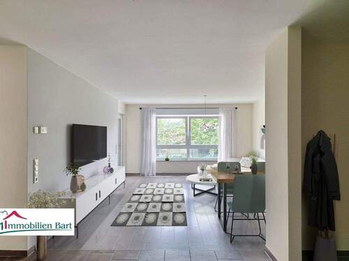 Wohnzimmer - NEUWERTIGE 97 M² EG WOHNUNG, 2 SZ, RUHIGE WOHNLAGE!