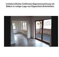 Tolle lichtdurchflutete 3,5 Zimmer mit Balkon in ruhiger Lage in KippenheimSchmieheim