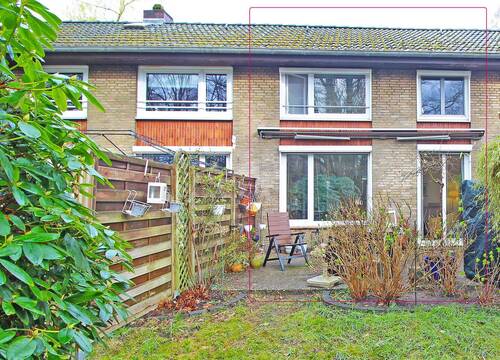 Rückansicht - 3 Zimmer Reihenmittelhaus zum Kaufen in Hamburg