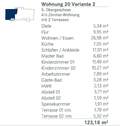 Flächenübersicht WE 20 Variante 2 - 