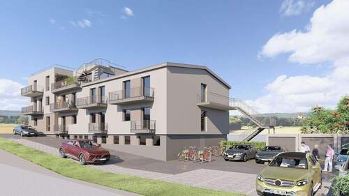 Außenvisualisierung - 1 Zimmer Etagenwohnung zum Kaufen in Wurmlingen