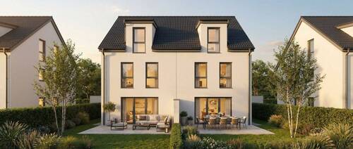 Visualisierungsvorschlag - KfW-geförderte Doppelhaushälfte in Saulheim