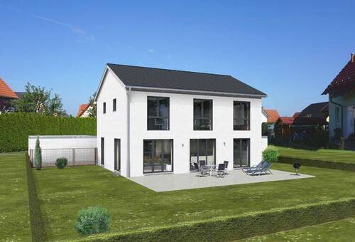Garten Giebel West.jpg - Einfamilienhaus Neubau Feucht - 878.400,00&nbsp;EUR Kaufpreis, ca.&nbsp; 140,00&nbsp;m&sup2;&nbsp;Wohnfl&auml;che