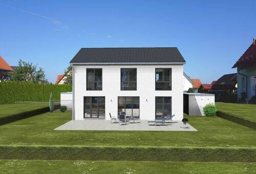 Garten Front.jpg - 7 Zimmer Einfamilienhaus in Feucht