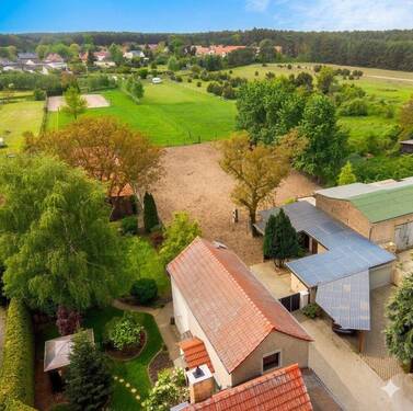 Drohne Garten/Koppel - 7 Zimmer Bauernhaus, Landhaus in Kloster Lehnin