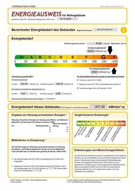 Energieausweis - 