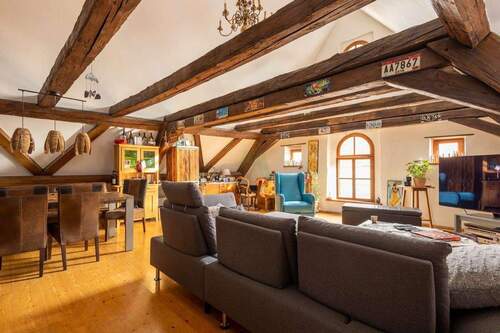 Wohnzimmer - 1 Zimmer Etagenwohnung in Amberg