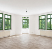 Neuer Fußboden möglich: helle 3-Zimmerwohnung mit Gäste-WC, Dusche + Wanne! - Chemnitz Hilbersdorf