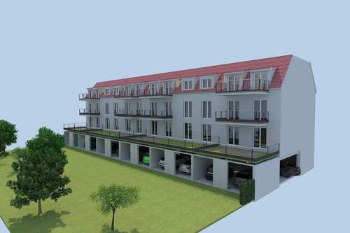 E-F Ansicht Süd-West 240319.jpg - Terrassenwohnung mit 95,80 m² in Markkleeberg zum Kaufen