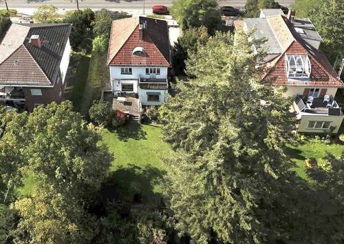 Luftaufnahme Garten - 6 Zimmer Einfamilienhaus zum Kaufen in Berlin