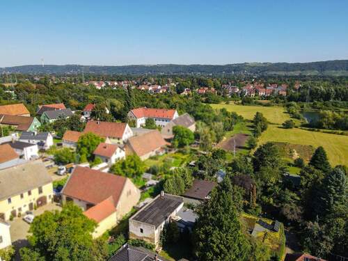Drohnenansicht - 4 Zimmer Einfamilienhaus zum Kaufen in Dresden