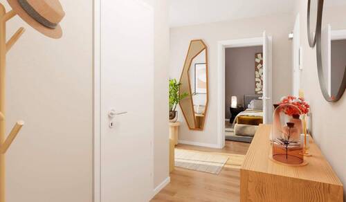 Heller Flur - Etagenwohnung mit 78,60 m&sup2; in Berlin zum Kaufen