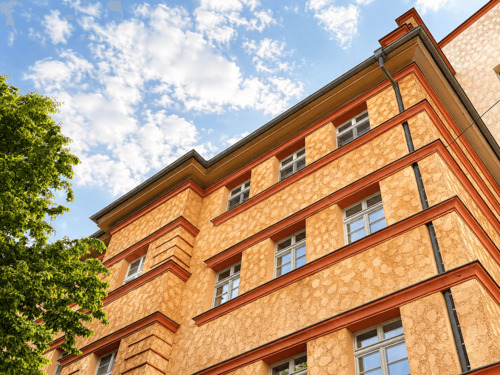 Außenansicht - Direkt einziehen: voll ausgestattete 2-Zi.-Wohnung mit Loggia in Wahren!
