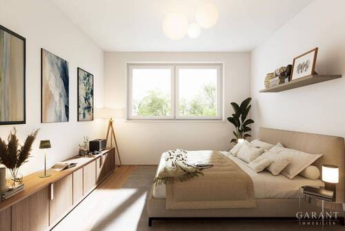 Möblierungsvorschlag Schlafzimmer - 3 Zimmer Etagenwohnung in Ettlingen