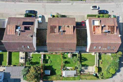 Vogelperspektive - 4 Zimmer Doppelhaushälfte zum Kaufen in Meckenbeuren