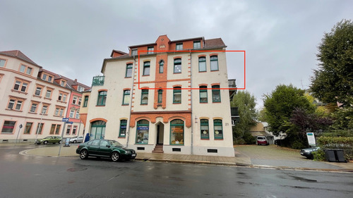 Kurt-Heine-Straße 21, 2.OG, Haus.png - Schöne 3 Raum mit Balkon und Stellplatz zu vermieten