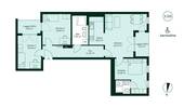 Grundriss der Wohnung 045 - 