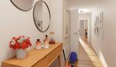 Heller Flur mit natürlichem Licht - Helle, familienfreundliche Wohnung mit zwei Loggien