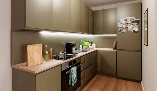 Moderne Küche - 4 Zimmer Etagenwohnung in Berlin