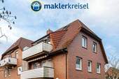 Balkon - Zentral in Esens: Schöne Dachgeschosswohnung mit Balkon und Parkplatz!