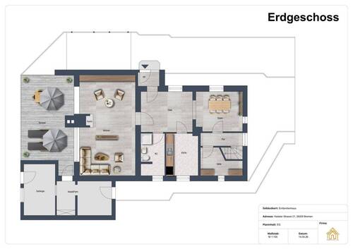 Aufteilung Erdgeschoss - 