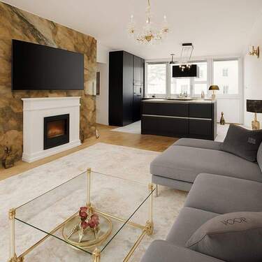 Wohn- Essbereich - 3 Zimmer Etagenwohnung in Hamburg