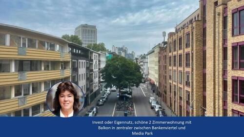 Titelbild - Ansprechende gepflegte 2 Zimmerwohnung in Altstadt Nord Lage Nähe Mediapark mit Balkon und Aufzug