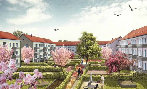 Visualisierung - Terrassenwohnung mit 64,10 m&sup2; in Görlitz zum Kaufen