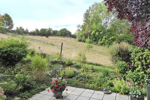 Blick von der Terrasse im EG zur Koppel - 