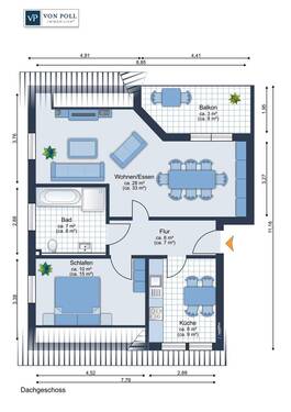 Dachgeschoss Wohnung - 