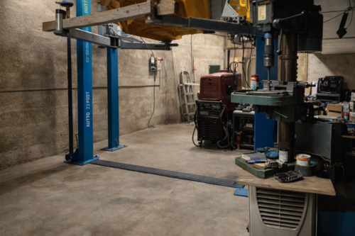 Hebebühne in Scheune - 