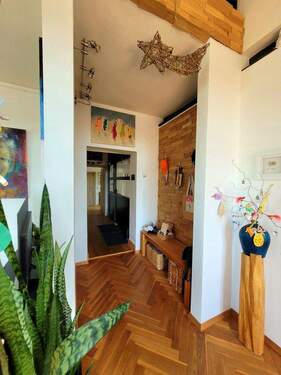 Garderobe sägerauhe Eiche - 