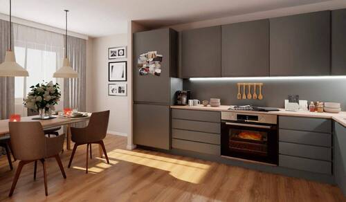Geräumige Küche mit Essbereich - Etagenwohnung mit 72,80 m&sup2; in Berlin zum Kaufen