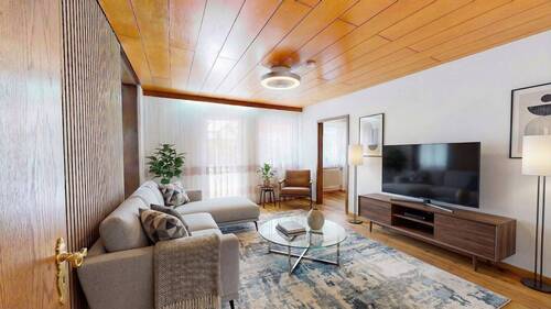 Wohnzimmer Einrichtungsbeispiel - 4 Zimmer Etagenwohnung zum Kaufen in Gaimersheim