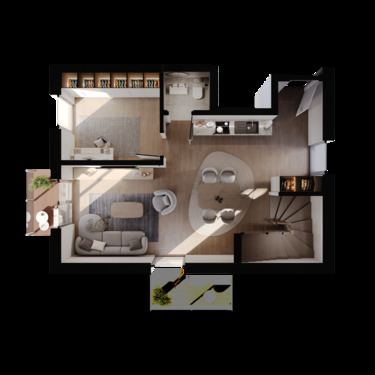 Maisonettenwohnung - 