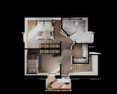 Maisonettenwohnung - 