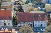 Drohnenansicht - Charmantes, kleines Wohn-und Geschäftshaus mit Entwicklungspotenzial im Herzen von Eberswalde