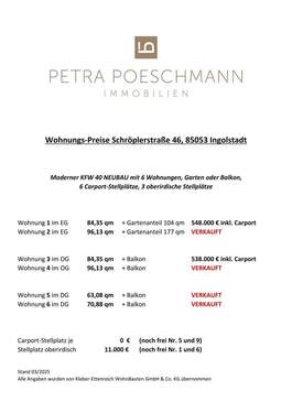 aktuelle Preisliste Schröplerstraße 46-10.25-1 - 