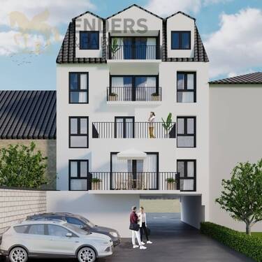 Rückansicht - 2 Zimmer Etagenwohnung zum Kaufen in Trier