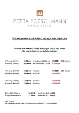 aktuelle Preisliste Schröplerstraße 46-130325 - 