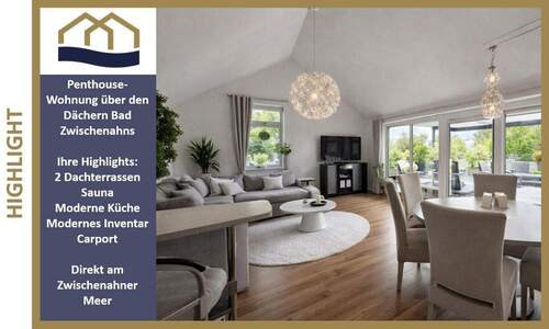 Bild 1 - Einfach WOW- Ihre Ruheoase über den Dächern von Bad Zwischenahn mit Sauna und 2 großen Dachterrassen