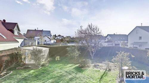 Balkonaussicht - Mehrfamilienhaus, Wohnhaus mit 317,00 m&sup2; in Röfingen zum Kaufen