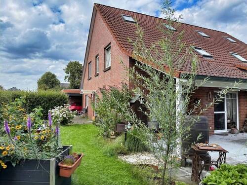 Gartenansicht - 4 Zimmer Doppelhaushälfte in Scheeßel