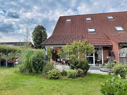 Gartenansicht - Doppelhaushälfte mit 119,00 m² in Scheeßel zum Kaufen