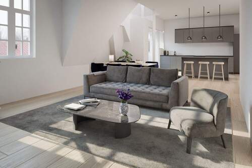 Wohnzimmer - 3 Zimmer Etagenwohnung zum Kaufen in Berlin