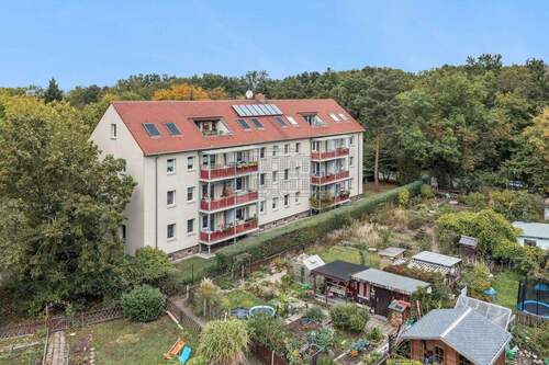 Hinteransicht - 1 Zimmer Etagenwohnung in Markkleeberg